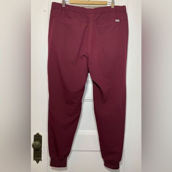 Figs | Men’s Tansen Jogger Scrub Pants Drawstring Waist Burgundy Sz XXL - Picture 15 of 16